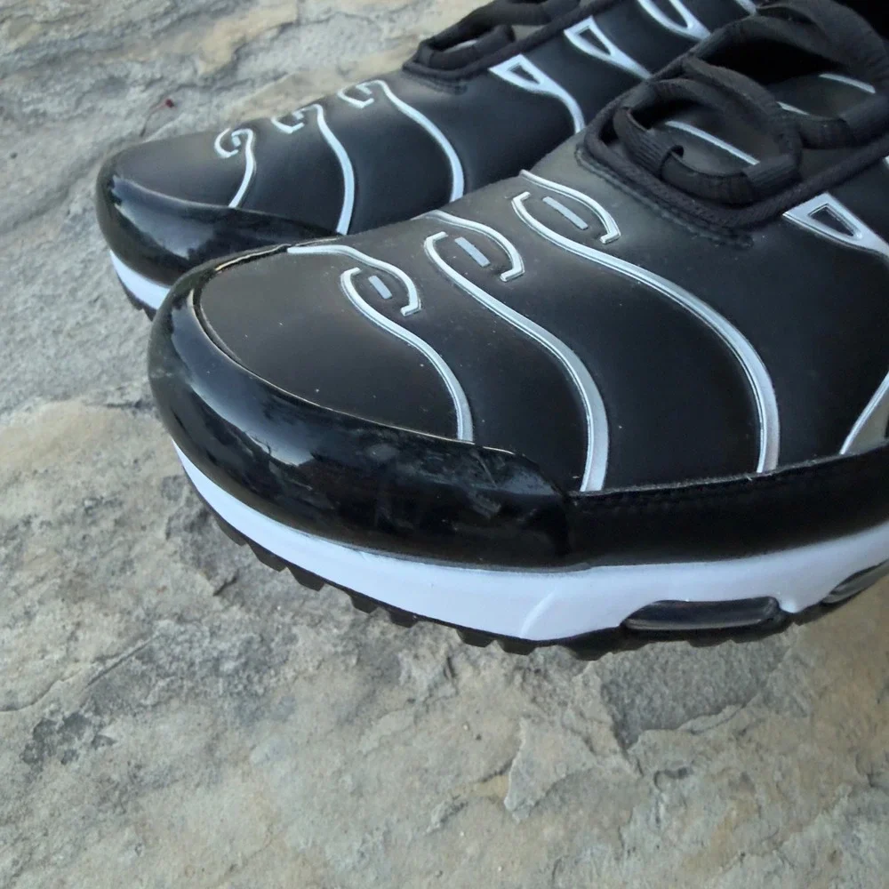 Nike Mens Air Max Plus Golf Black Total Orange FZ4150-002 Size 12 NWOB